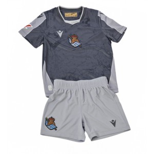 Fotbalové Dres Real Sociedad Dětské Venkovní Oblečení 2025-26 Krátký Rukáv (+ trenýrky)